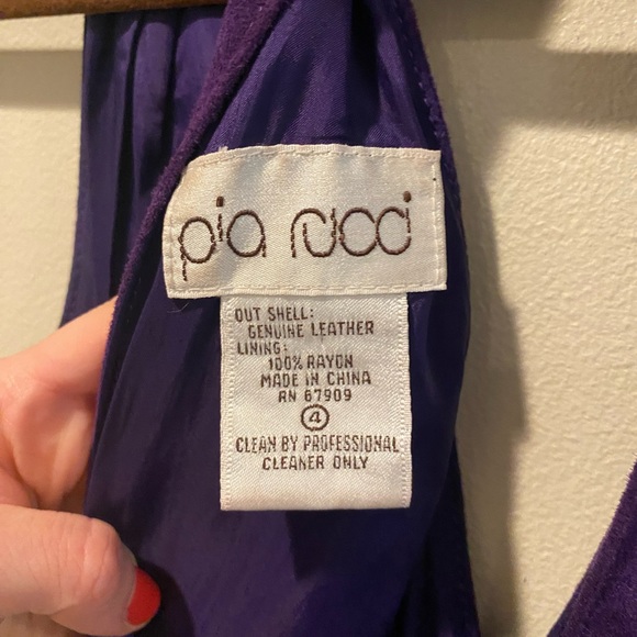 *Vintage* Purple Suede Dress by Pia Rucci - Picture 2 of 3